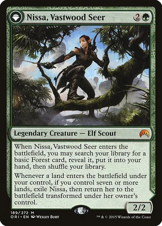 Nissa, Vastwood Seer card, ORI number 189