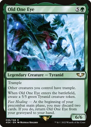 Old One Eye card, 40K number 96