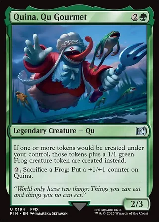 Quina, Qu Gourmet card, FIN number 194