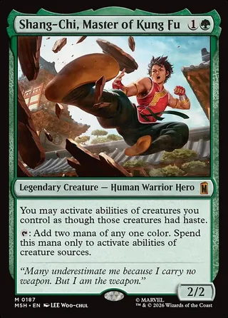 Shang-Chi, Master of Kung Fu card, MSH number 187
