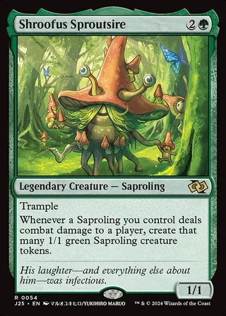 Shroofus Sproutsire card, J25 number 54