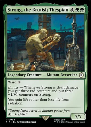 Strong, the Brutish Thespian card, PIP number 84