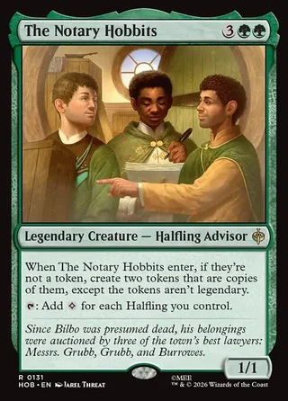 The Notary Hobbits card, HOB number 131