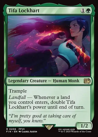 Tifa Lockhart card, FIN number 206
