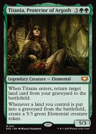 Titania, Protector of Argoth card, EOC number 111