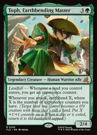 Toph, Earthbending Master card, TLE number 145