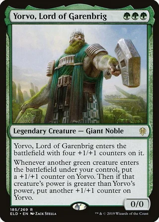 Yorvo, Lord of Garenbrig card, ELD number 185