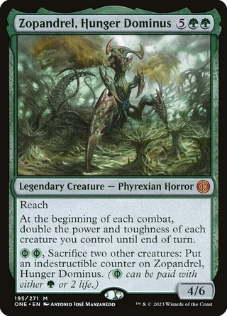 Zopandrel, Hunger Dominus card, ONE number 195