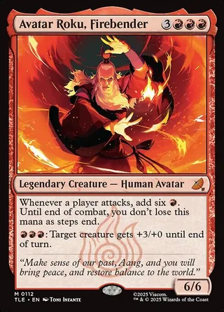 Avatar Roku, Firebender card, TLE number 112