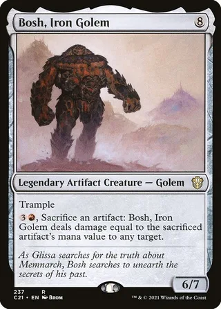 Bosh, Iron Golem card, C21 number 237