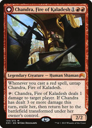 Chandra, Fire of Kaladesh card, ORI number 135
