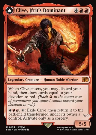 Clive, Ifrit's Dominant card, FIN number 133