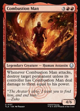 Combustion Man card, TLA number 127