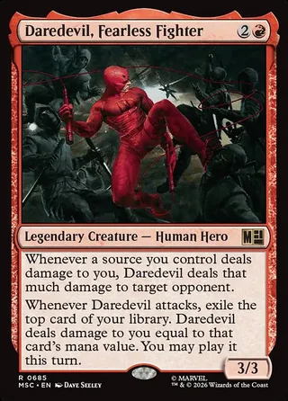Daredevil, Fearless Fighter card, MSC number 685