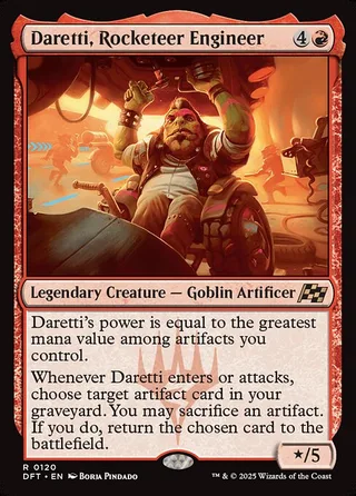 Daretti, Rocketeer Engineer card, DFT number 120