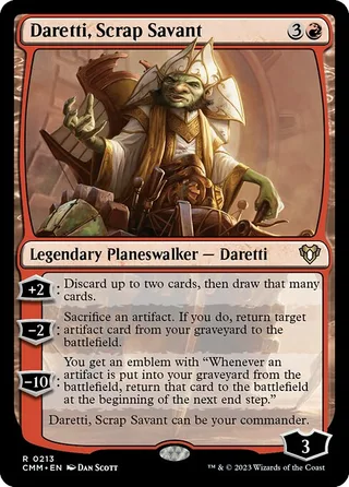 Daretti, Scrap Savant card, CMM number 213