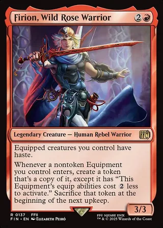 Firion, Wild Rose Warrior card, FIN number 137