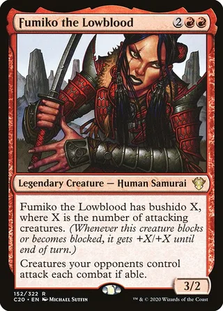 Fumiko the Lowblood card, C20 number 152