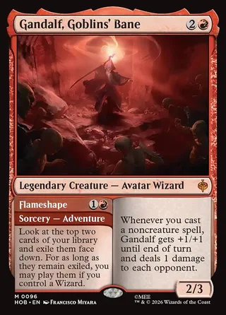 Gandalf, Goblins' Bane card, HOB number 96