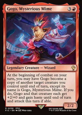 Gogo, Mysterious Mime card, FIC number 56