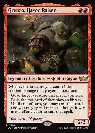 Grenzo, Havoc Raiser card, TDC number 216