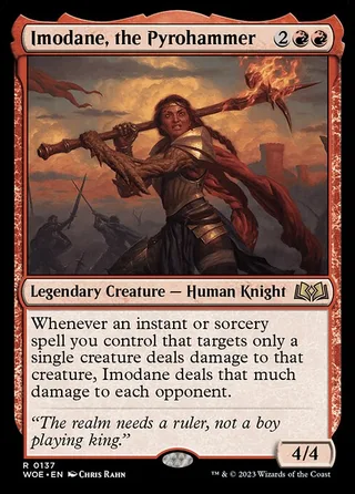 Imodane, the Pyrohammer card, WOE number 137