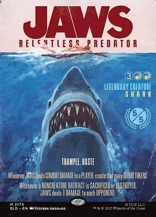 Jaws, Relentless Predator card, SLD number 2175