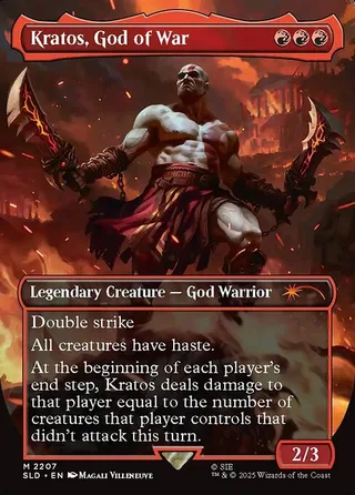 Kratos, God of War card, SLD number 2207