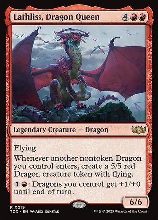 Lathliss, Dragon Queen card, TDC number 219