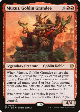 Muxus, Goblin Grandee card, JMP number 24