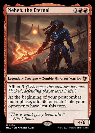 Neheb, the Eternal card, MKC number 158