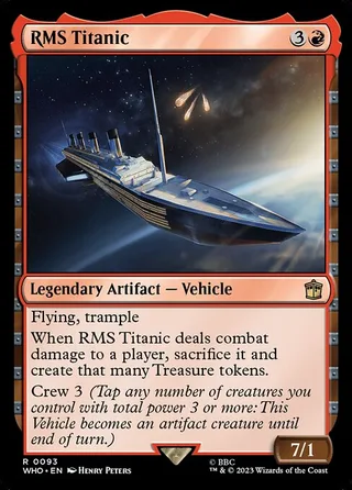 RMS Titanic card, WHO number 93