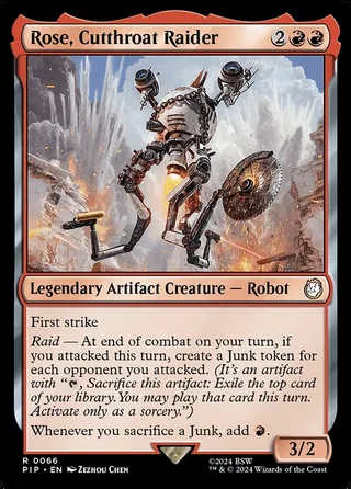 Rose, Cutthroat Raider card, PIP number 66