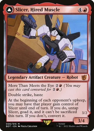 Slicer, Hired Muscle card, BOT number 6