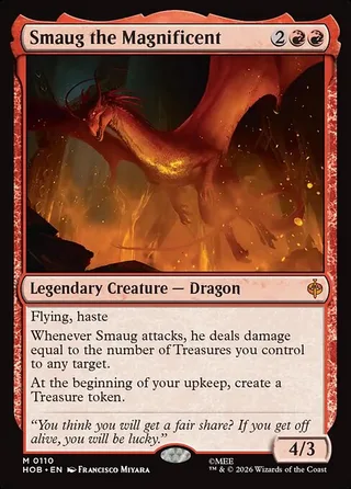 Smaug the Magnificent card, HOB number 110