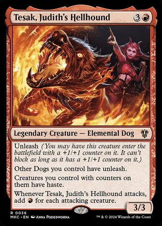 Tesak, Judith's Hellhound card, MKC number 36