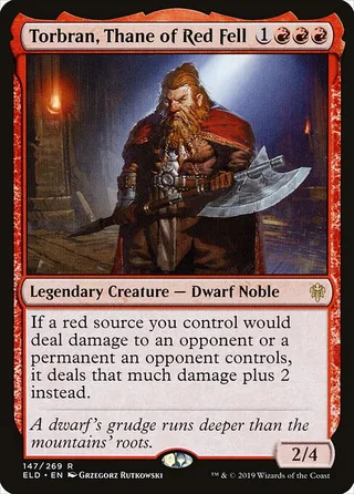 Torbran, Thane of Red Fell card, ELD number 147