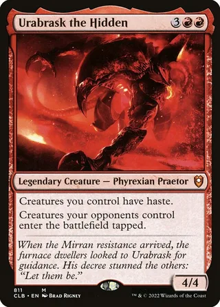 Urabrask the Hidden card, CLB number 811