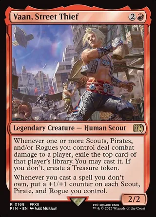 Vaan, Street Thief card, FIN number 168
