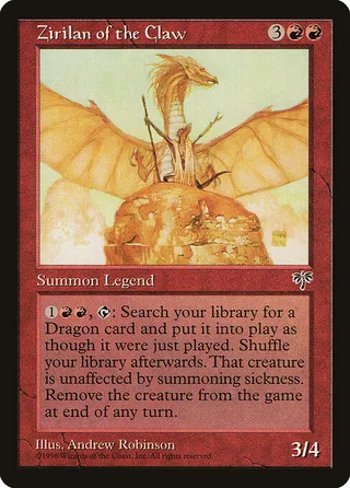 Zirilan of the Claw card, MIR number 204