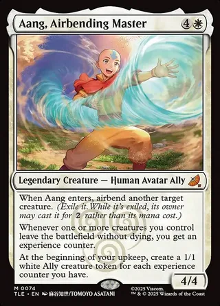 Aang, Airbending Master card, TLE number 74