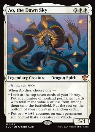 Ao, the Dawn Sky card, SOC number 135