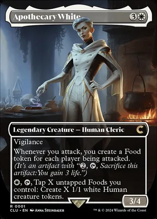 Apothecary White card, CLU number 1