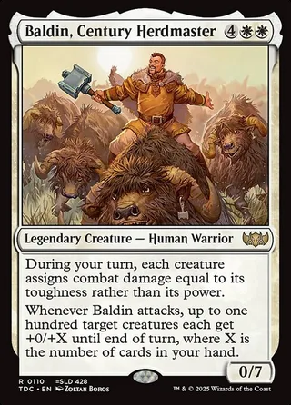 Baldin, Century Herdmaster card, TDC number 110