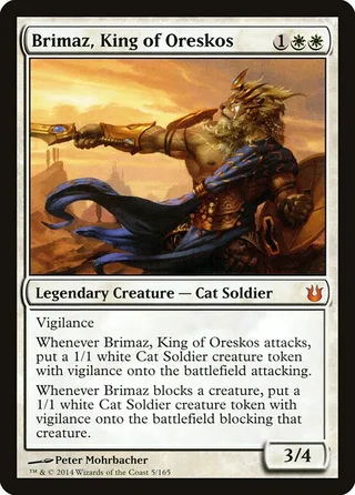Brimaz, King of Oreskos card, BNG number 5