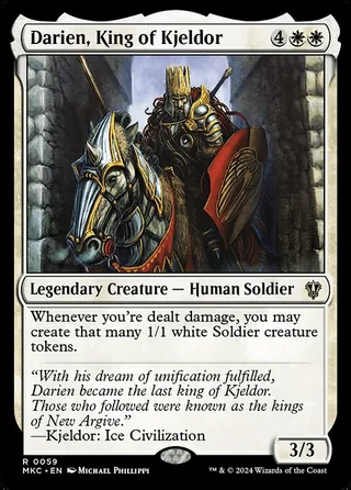 Darien, King of Kjeldor card, MKC number 59