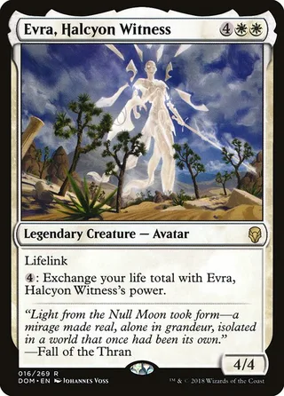 Evra, Halcyon Witness card, DOM number 16