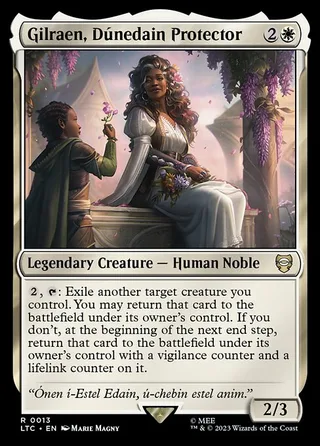 Gilraen, Dúnedain Protector card, LTC number 13