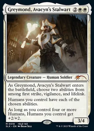 Greymond, Avacyn's Stalwart card, SLX number 18