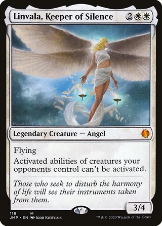 Linvala, Keeper of Silence card, JMP number 119